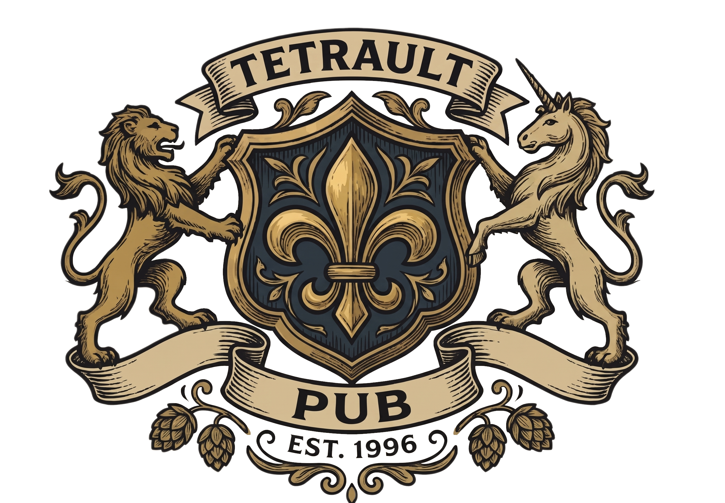 Tetrault Pub crest logo